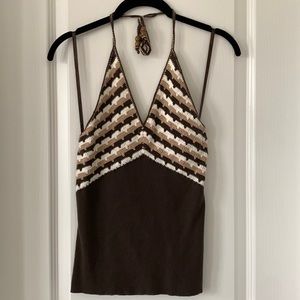 LOFT Crochet Halter Top